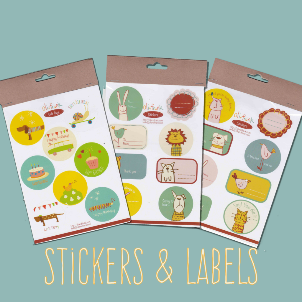 Kids stickers & gift tags