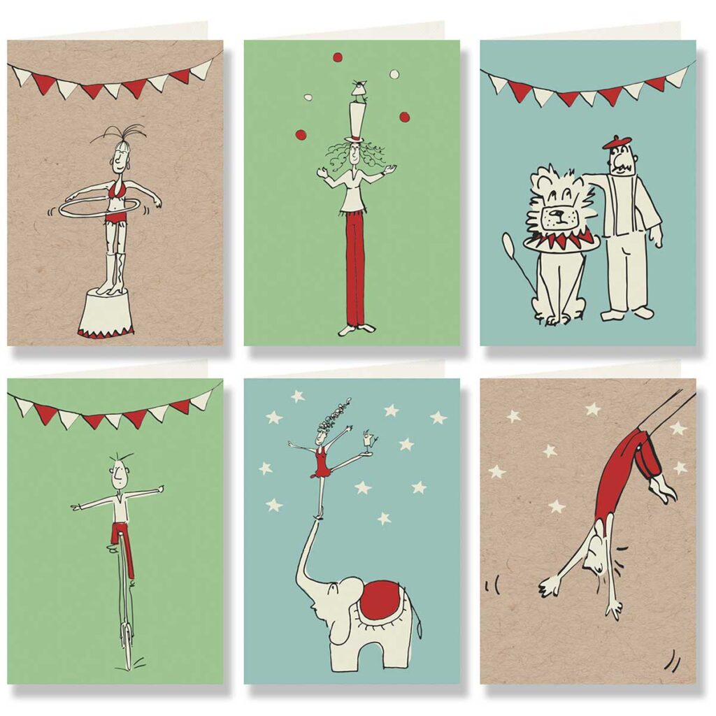Circus Greeting Cards